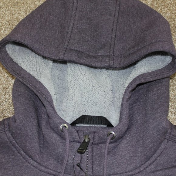 Carhartt Clarksburg Purple Sherpa Lined Zip Sweatshirt Hoodie Women 1X 2X 3X NWT - Picture 3 of 8